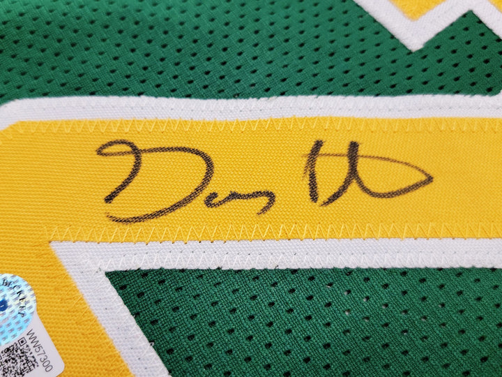 Seattle Supersonics Gary Payton Signed Green Jersey Beckett