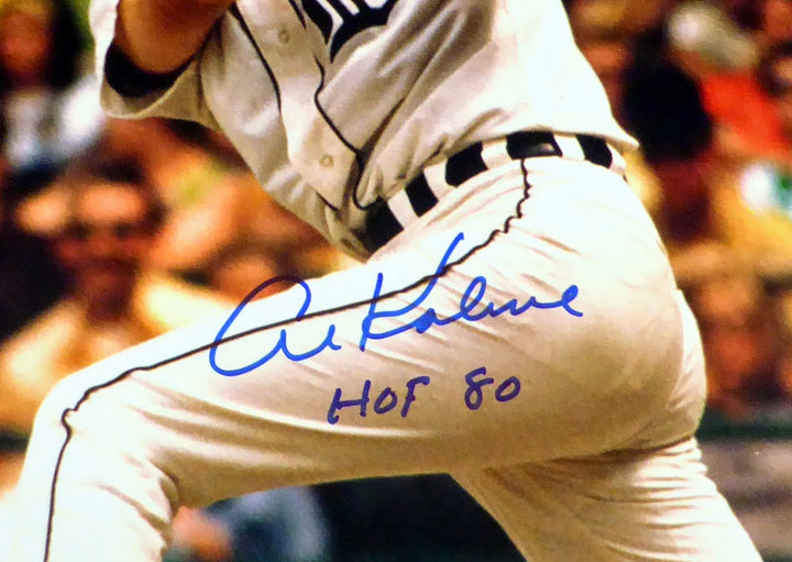Al Kaline Signed 16x20 Photo Detroit Tigers "HOF 80" PSA/DNA