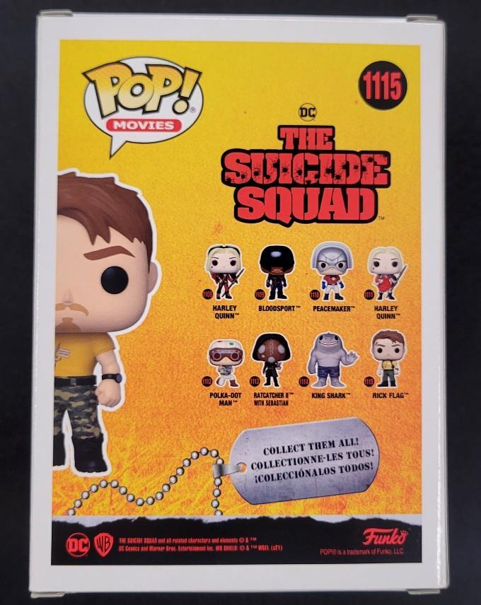 Joel Kinnaman signed Suicide Squad Rick Flag Funko Pop autograph ~ Beckett BAS