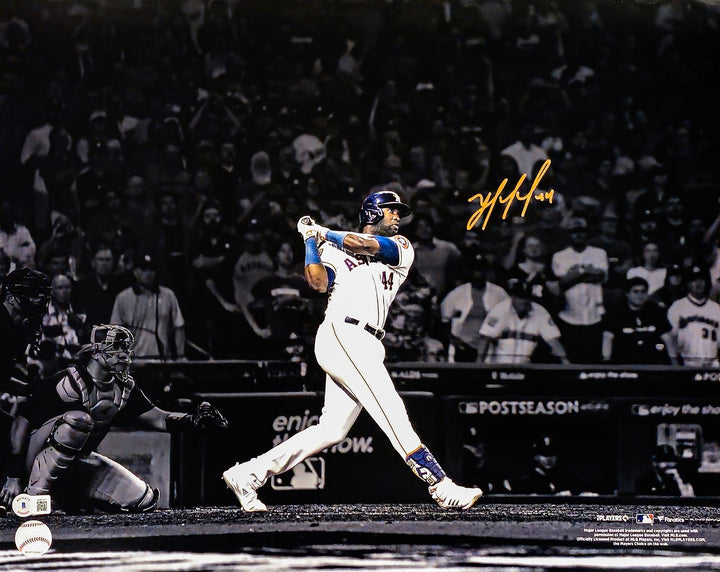 Yordan Alvarez Autographed Signed 16x20 Photo Houston Astros Beckett Wit