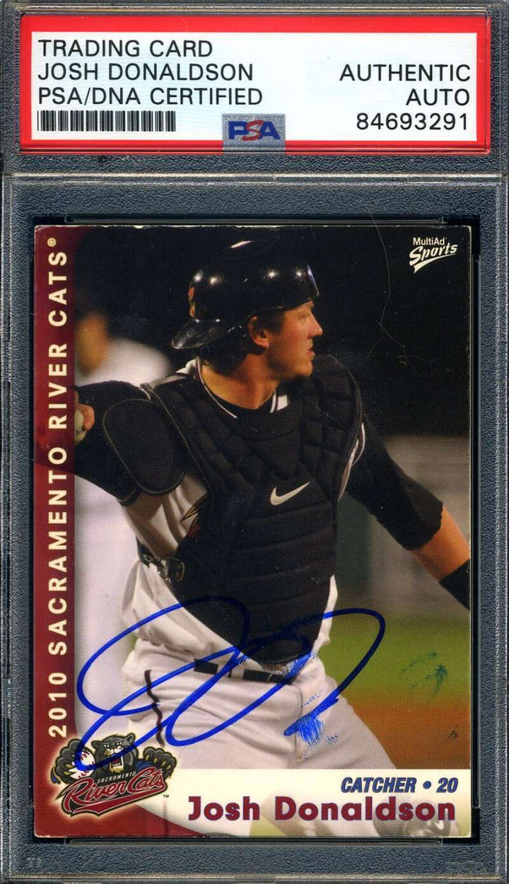 Josh Donaldson PSA DNA Signed 2010 Multi Ad Sports Rookie Autograph