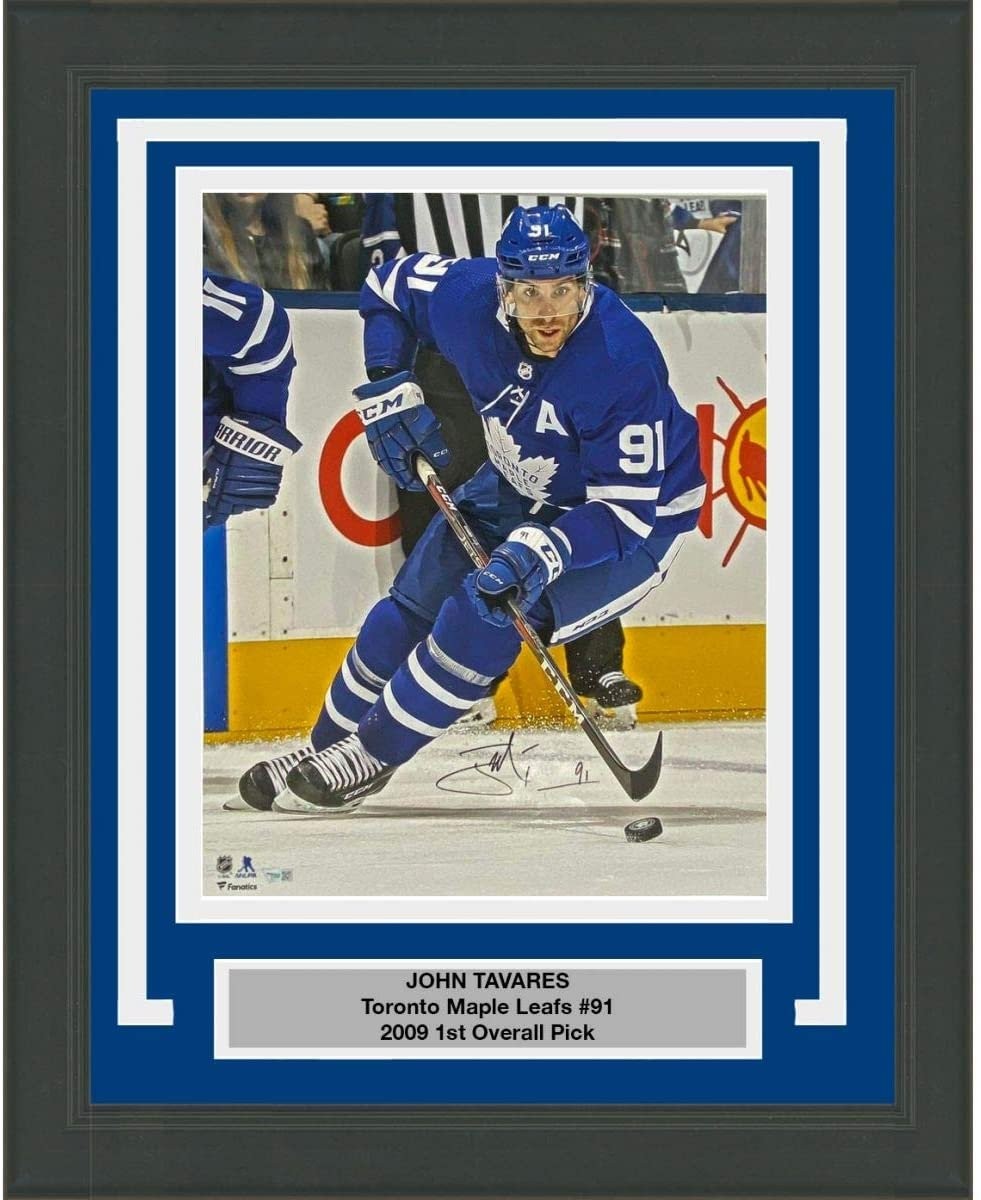 FRAMED Autographed JOHN TAVARES Maple Leafs 16x20 Photo Fanatics COA Auto