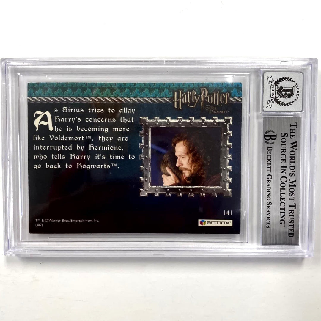 Gary Oldman signed 2007 Harry Potter Sirius Black card Beckett BAS ~ 10 Auto