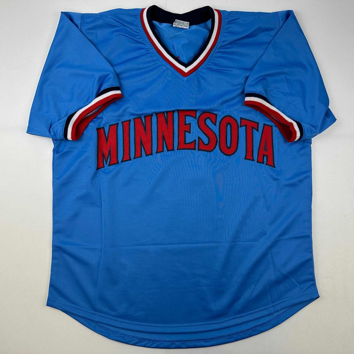Autographed/Signed Tony Oliva Minnesota Light Blue Jersey Beckett COA