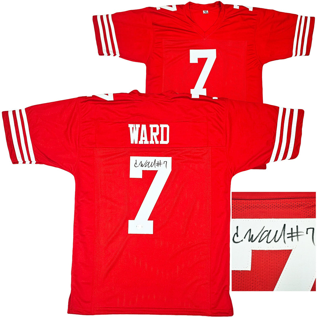 San Francisco 49ers Charvarius Ward Autographed Signed Red Jersey Beckett Wit