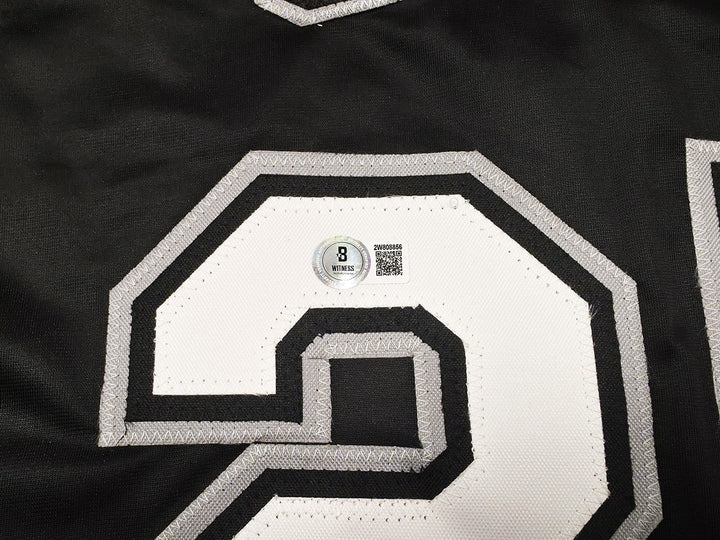 Chicago White Sox Sammy Sosa Signed Black Jersey Beckett BAS Witness