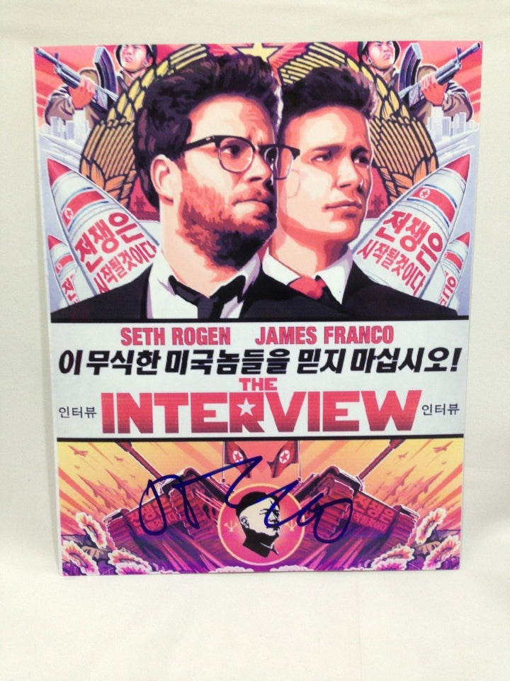 JAMES FRANCO SIGNED AUTOGRAPHED 8X10 PHOTO THE INTERVIEW POSTER SONY PROOF COA**