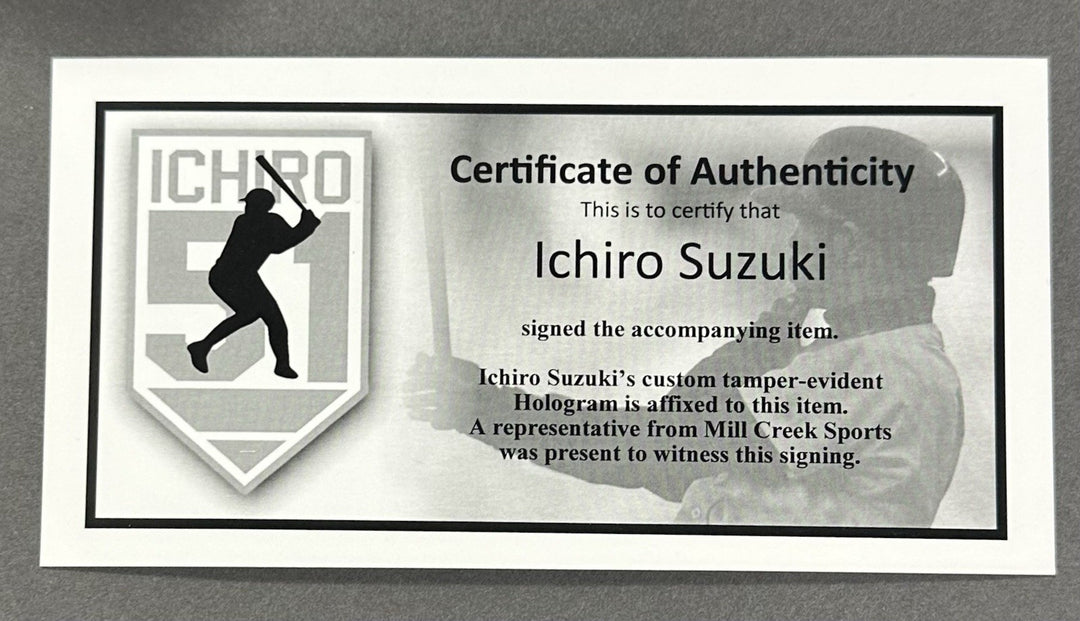 Ichiro Suzuki Signed Official MLB Baseball Mariners HOF 25 Autograph BAS COA