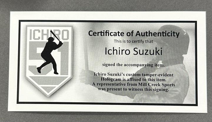 Ichiro Suzuki Signed Official MLB Baseball Mariners HOF 25 Autograph BAS COA