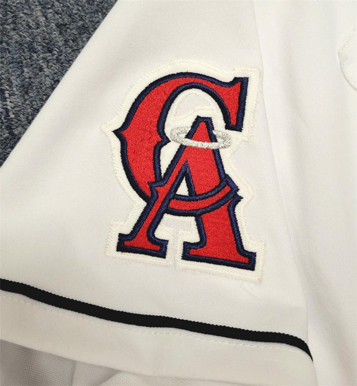 Jim Abbott signed vintage California Angels Jersey autograph ~ Beckett BAS