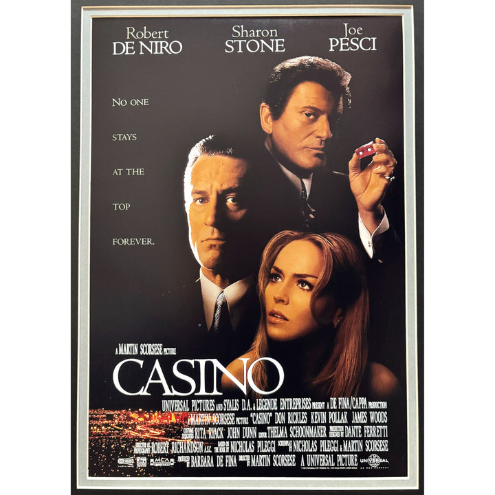 Joe Pesci Casino Movie Autographed 8x10 Photo Framed JSA Tangiers Signed Mafia
