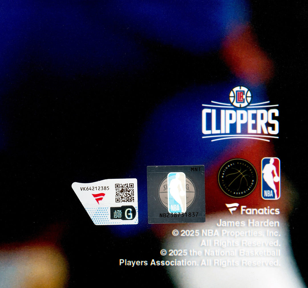 James Harden Signed 16x20 Photo Los Angeles Clippers Fanatics Holo