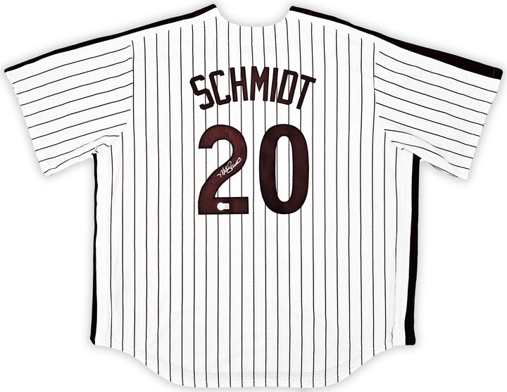 Phillies Mike Schmidt Auto White Nike Cooperstown Collection Jersey Sz XXL BAS