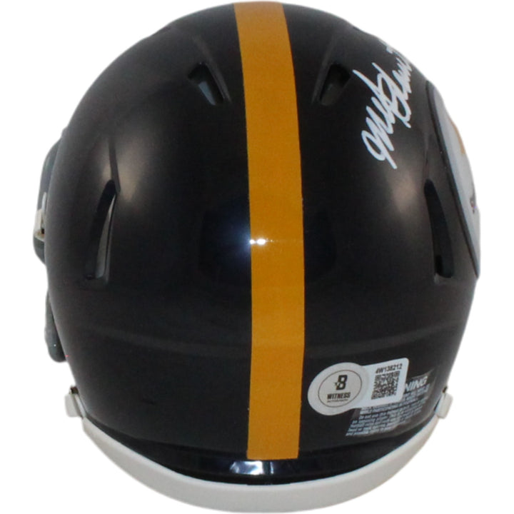 Mel Blount Autographed Pittsburgh Steelers TB Mini Helmet Beckett Witness 55035