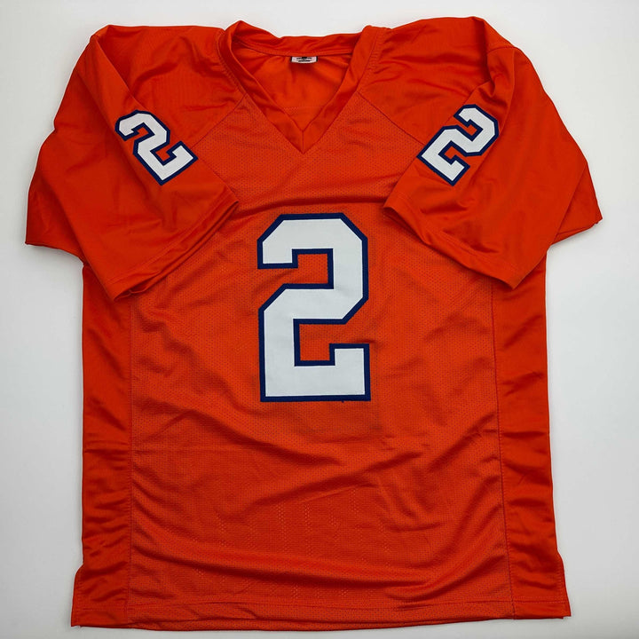 Facsimile Autographed Cade Klubnik Clemson Orange Reprint Jersey Size Men's XL