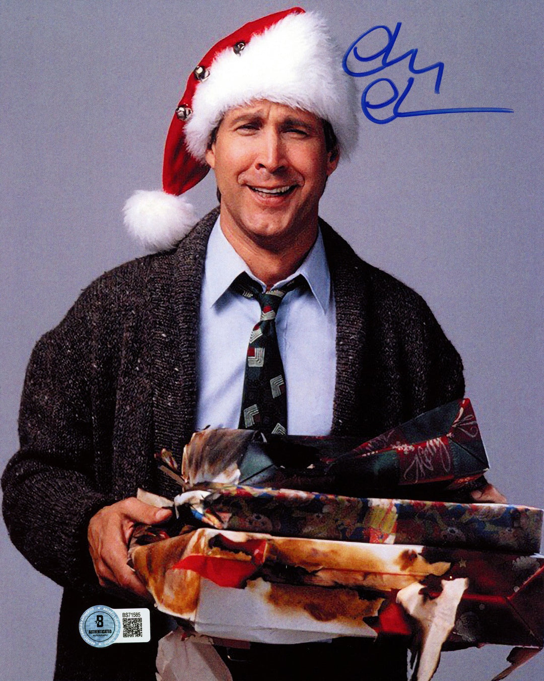 Chevy Chase Signed 8x10 Photo Christmas Vacation Beckett