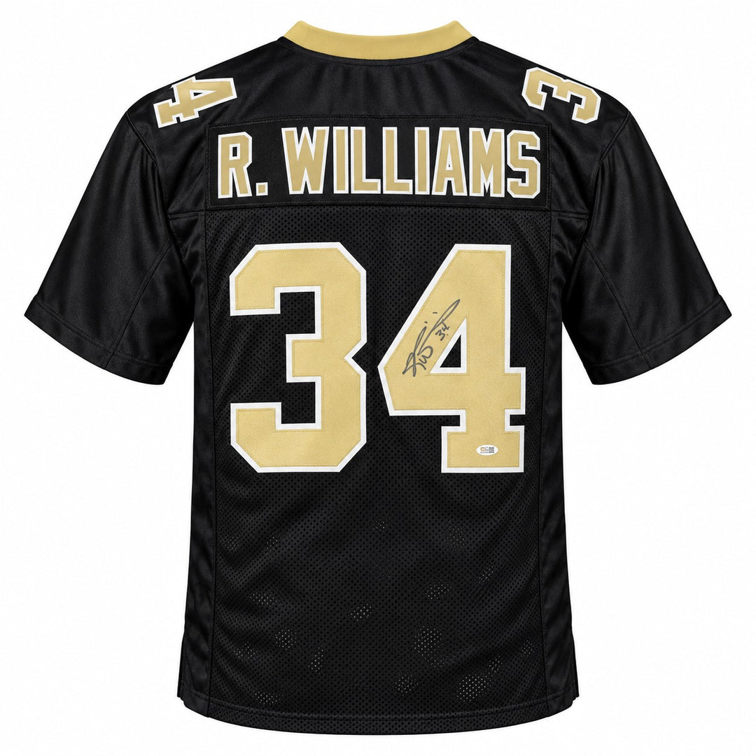 Ricky Williams Signed New Orleans Saints Black Jersey JSA Witness
