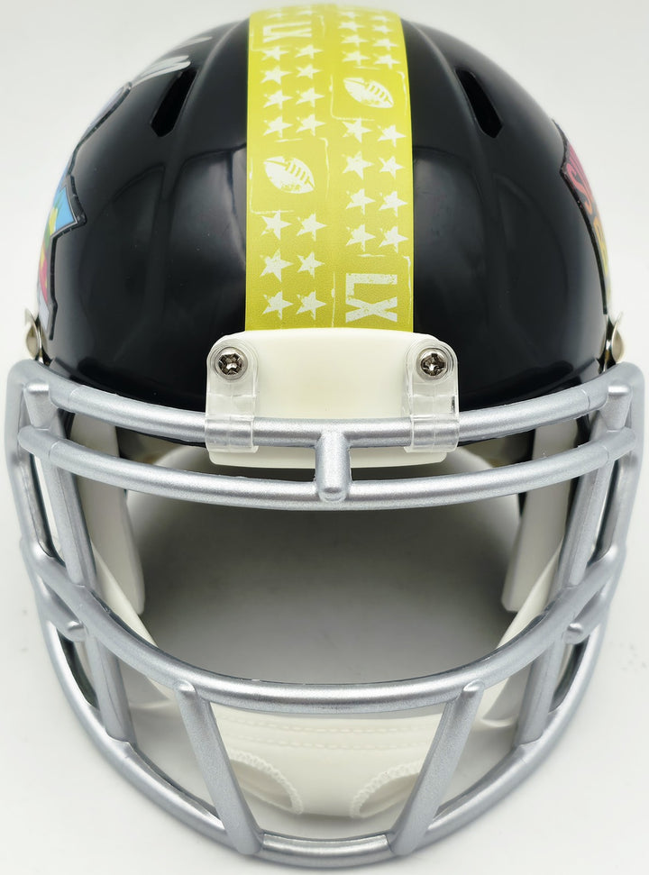 Mike Macdonald Signed Seahawks Black SB LX Speed Mini Helmet BAS Witness