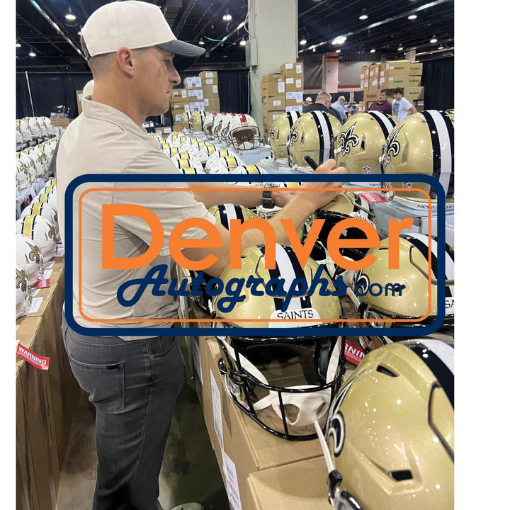 Drew Brees Autographed New Orleans Saints SpeedFlex Helmet Beckett WIT 58494