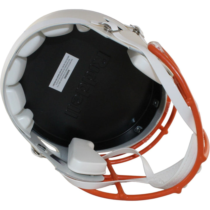 Bo Nix Autographed/Signed Denver Broncos F/S Retro Helmet Beckett Witness 56407