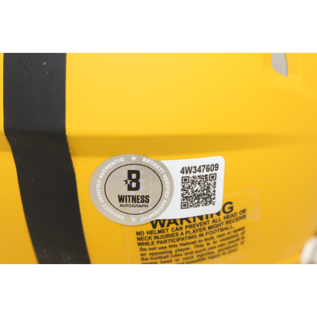 Jerome Bettis Autographed Pittsburgh Steelers 25 Alt Mini Helmet Beckett 54084