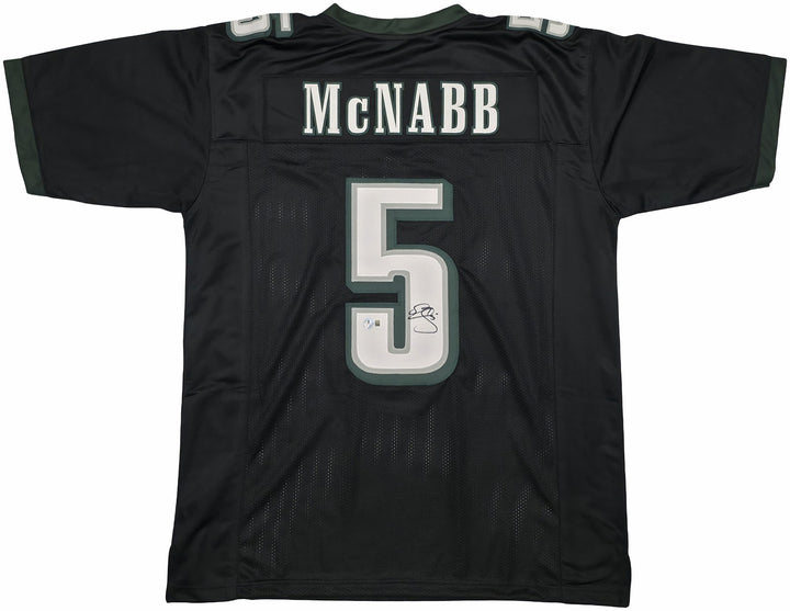 Philadelphia Eagles Donovan McNabb Signed Black Jersey Beckett Witness
