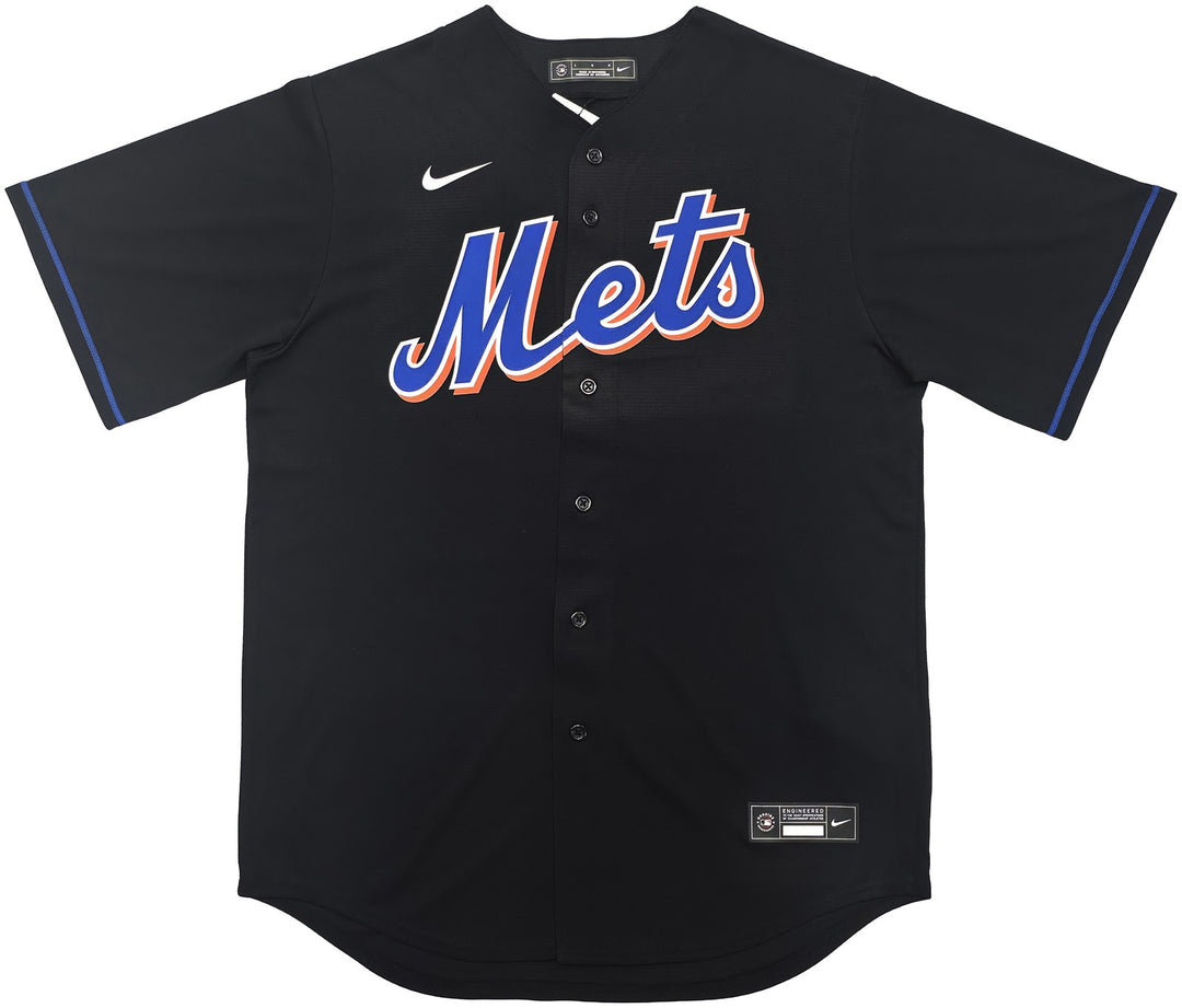 New York Mets Juan Soto Autographed Signed Black Nike Jersey Size L Beckett