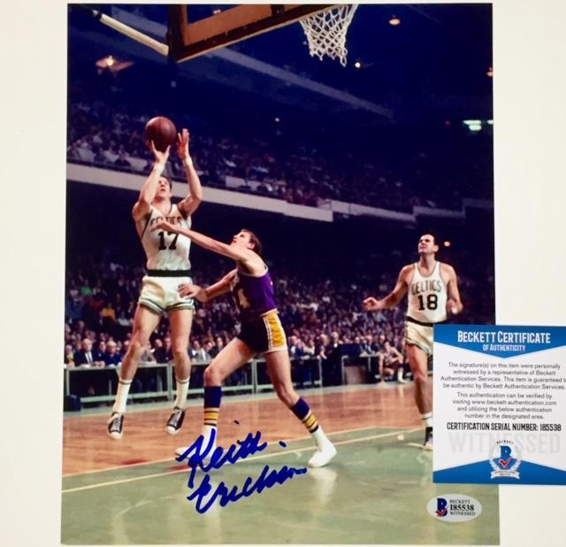 KEITH ERICKSON Autograph LAKERS Signed 8x10 Photo ~ BAS Beckett Witness COA Rare