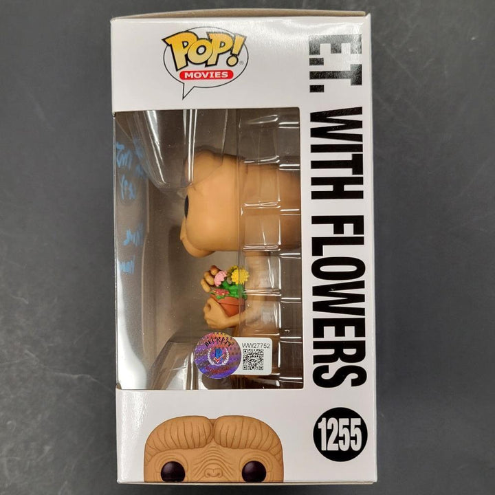 Matthew De Meritt signed "Phone Home" E.T. Flowers Funko Pop ~ BAS Witness Holo