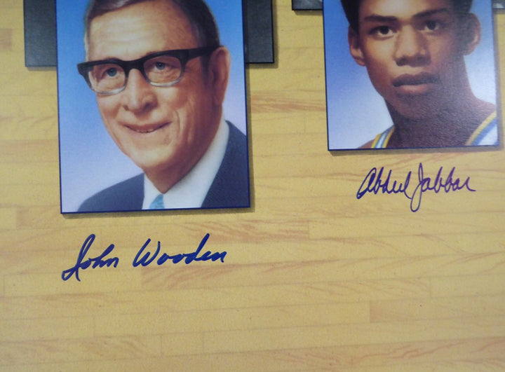 UCLA Bruins Legends Auto Lithograph 7 Sig Kareem Abdul-Jabbar Wooden Bill Walton