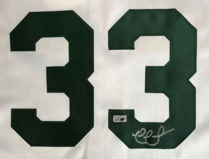 Nick Swisher Oakland Signed White Baseball Jersey Sports Integrity