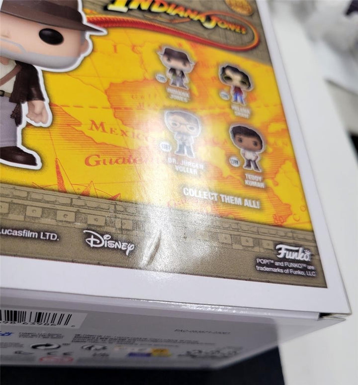 Harrison Ford signed Indiana Jones Funko Pop Figure 1385 autograph ~ Beckett BAS