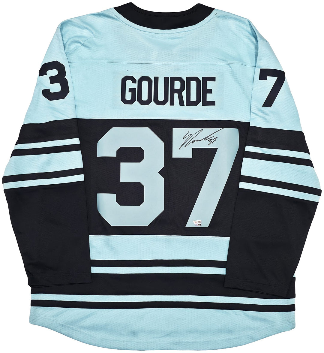 Kraken Yanni Gourde Auto Blue & Green Fanatics Reverse Retro Jersey Size XL