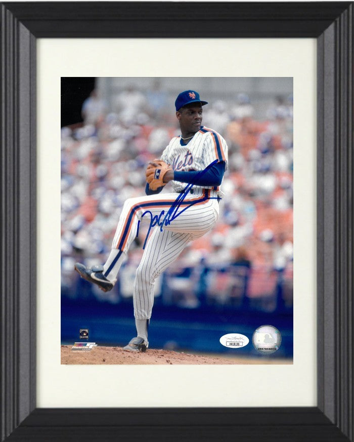 Dwight/Doc Gooden signed New York Mets MLB 8x10 Photo Framed- JSA Holo (CY/ROY)