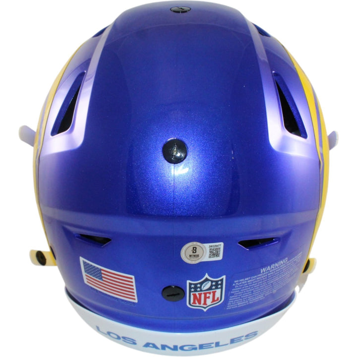 Eric Dickerson Autographed Los Angeles Rams SpeedFlex Helmet Beckett WIT 55261