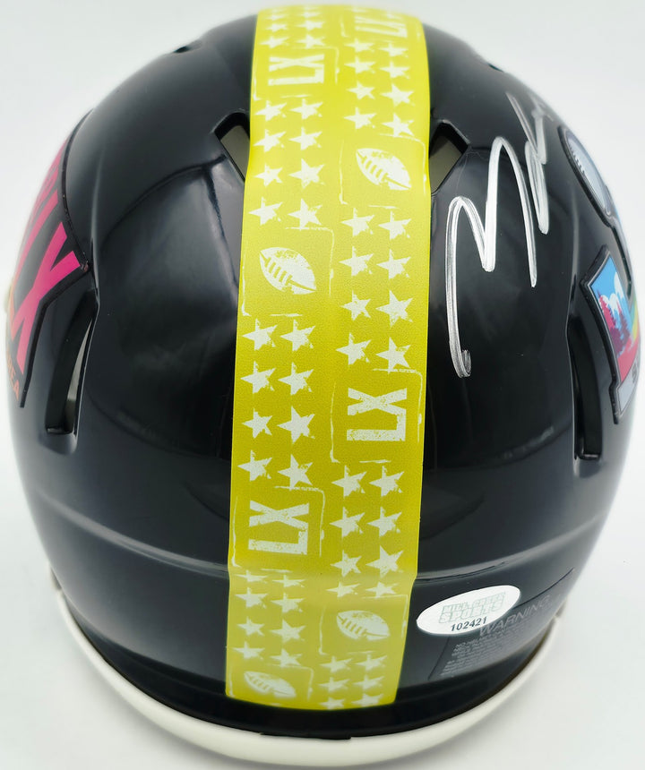 Michael Dickson Signed Seahawks Black SB LX Speed Mini Helmet MCS COA
