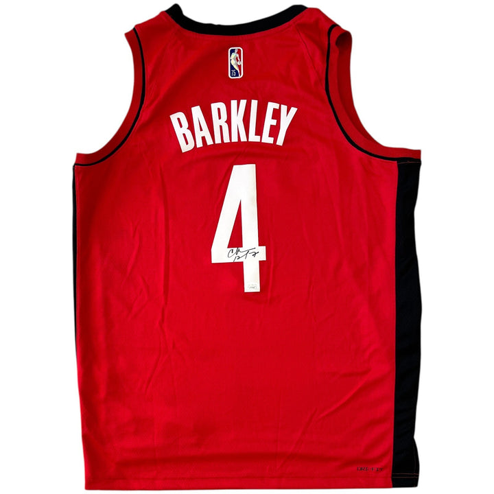 CHARLES BARKLEY SIGNED HOUSTON ROCKETS BASKETBALL JERSEY TEAM USA SUNS JSA