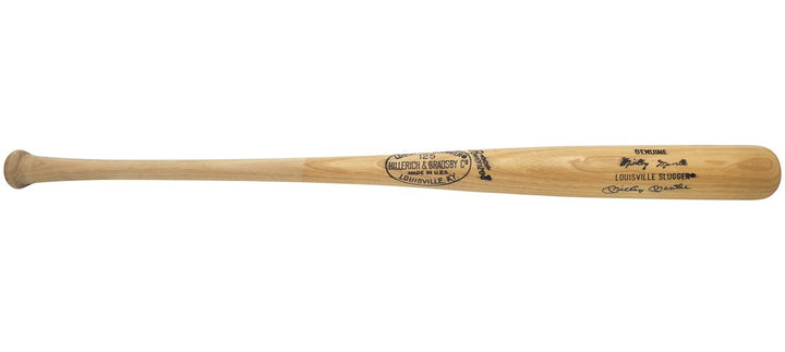 Mickey Mantle Signed Blonde L Slugger Game Model Baseball Bat Yankees JSA