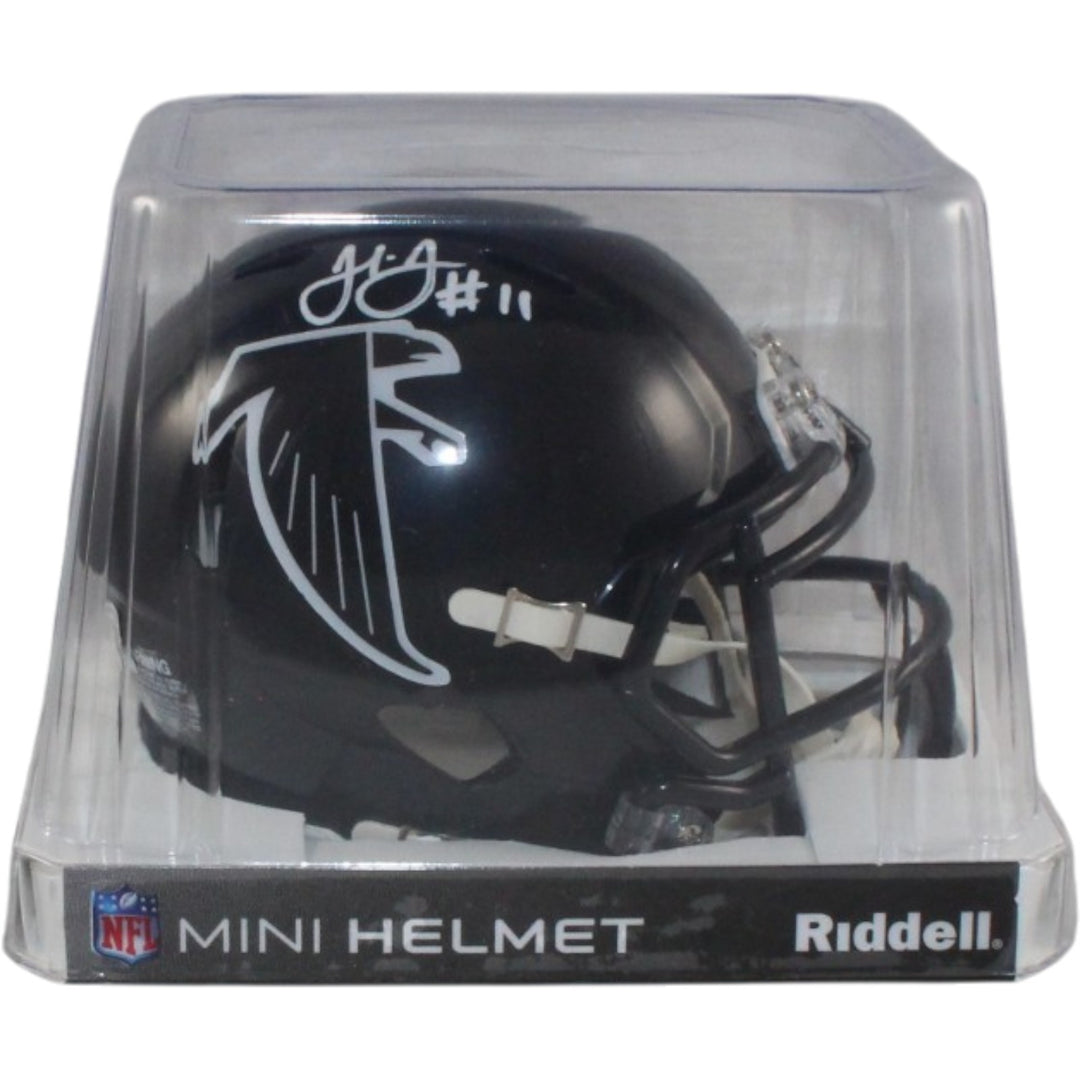 Julio Jones Autographed Atlanta Falcons TB Mini Helmet Beckett Witness 56462