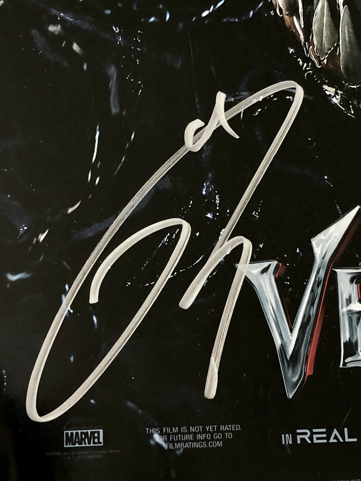 Tom Hardy Autographed "Venom" Authentic Movie Poster IMAX Framed JSA COA Signed