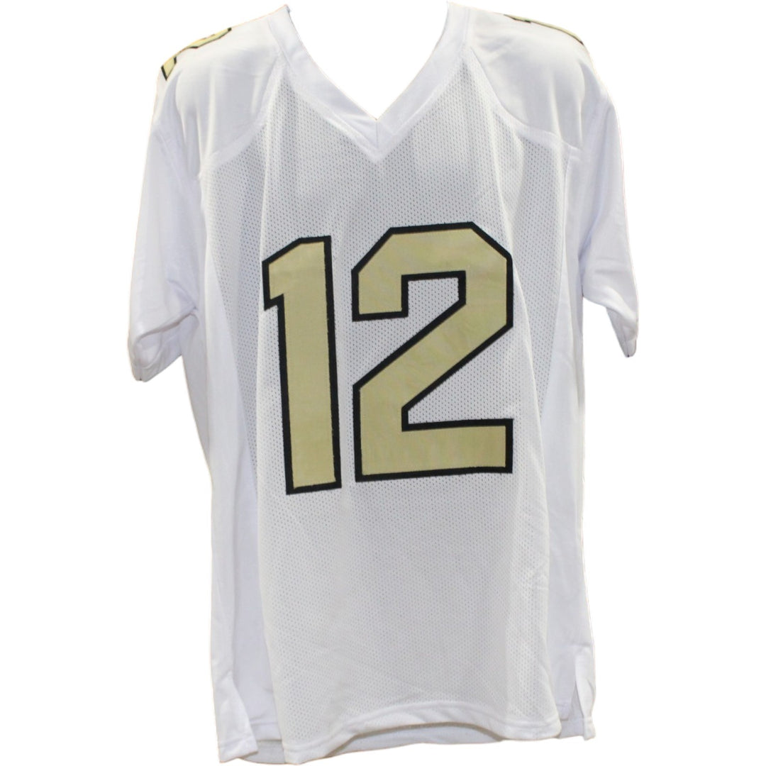 Travis Hunter Autographed College Style Sz XL White Jersey Beckett Witness 57953