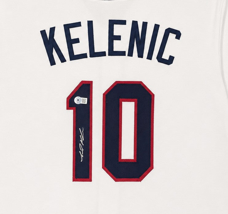 Team USA Jarred Kelenic Signed White Jersey Beckett BAS Witness