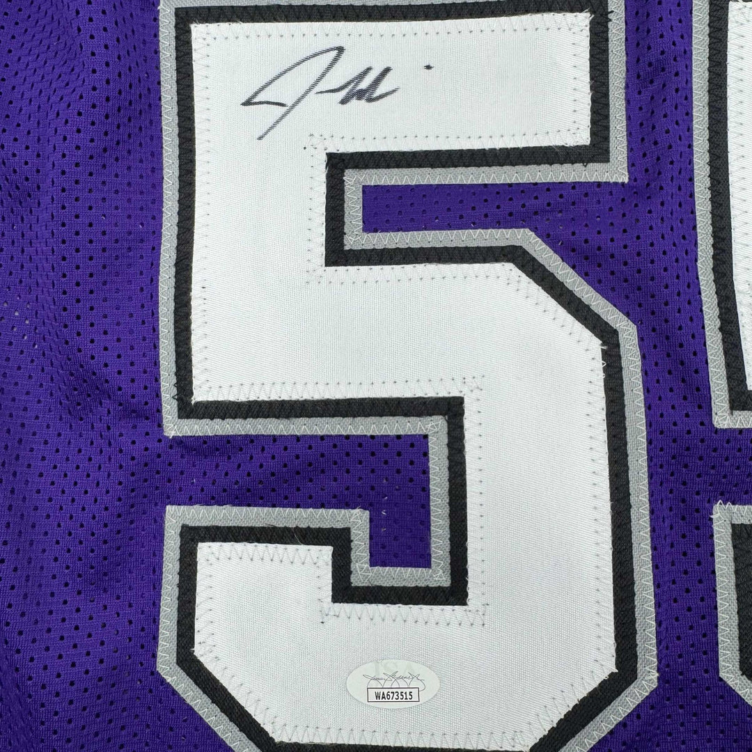 Autographed/Signed JASON WILLIAMS Sacramento Purple Jersey PSA/DNA COA Auto