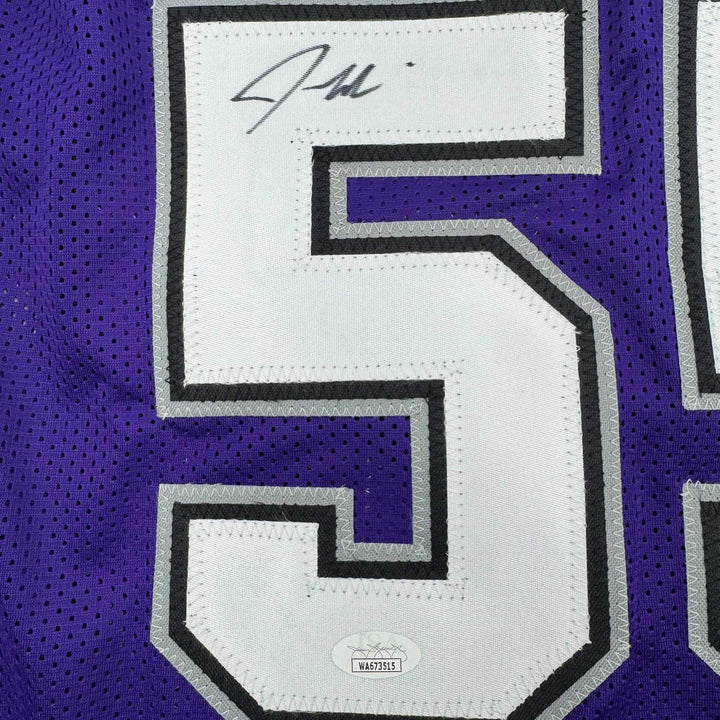Autographed/Signed JASON WILLIAMS Sacramento Purple Jersey PSA/DNA COA Auto