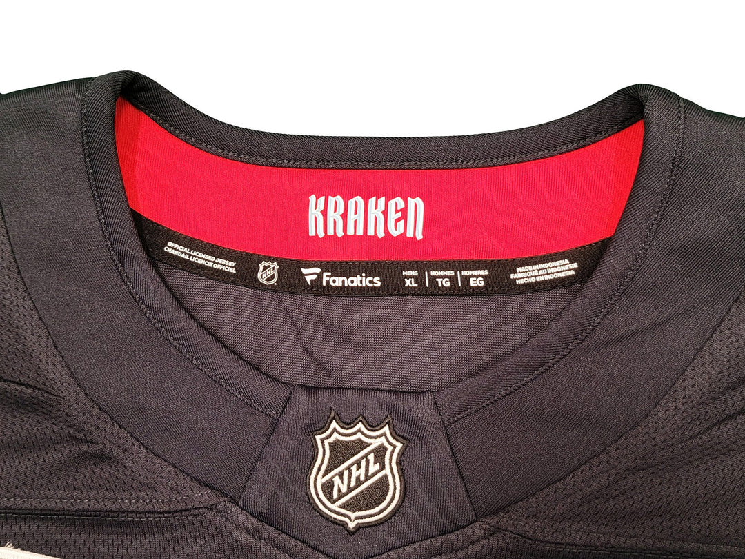 Kraken Mark Giordano Auto Fanatics Navy Breakaway Jersey Inaugural Captain Patch