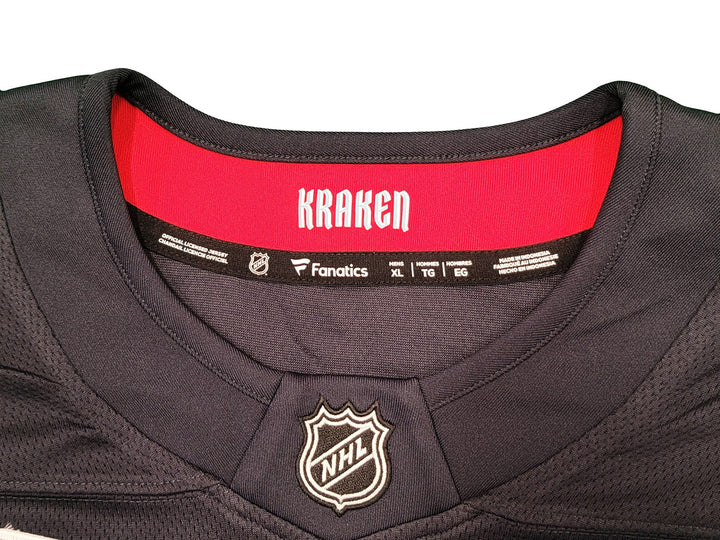 Kraken Mark Giordano Auto Fanatics Navy Breakaway Jersey Inaugural Captain Patch