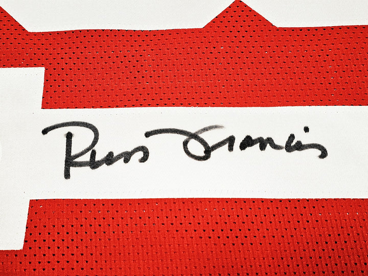 San Francisco 49ers Russ Francis Autographed Signed Red Jersey PSA/DNA