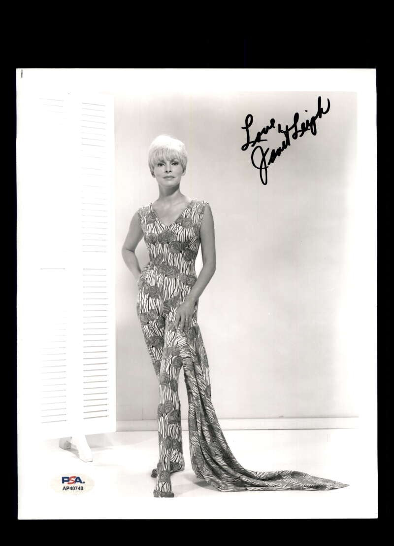 Janet Leigh PSA DNA Coa Autograph 8x10 Photo Signed