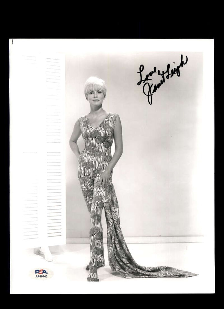 Janet Leigh PSA DNA Coa Autograph 8x10 Photo Signed
