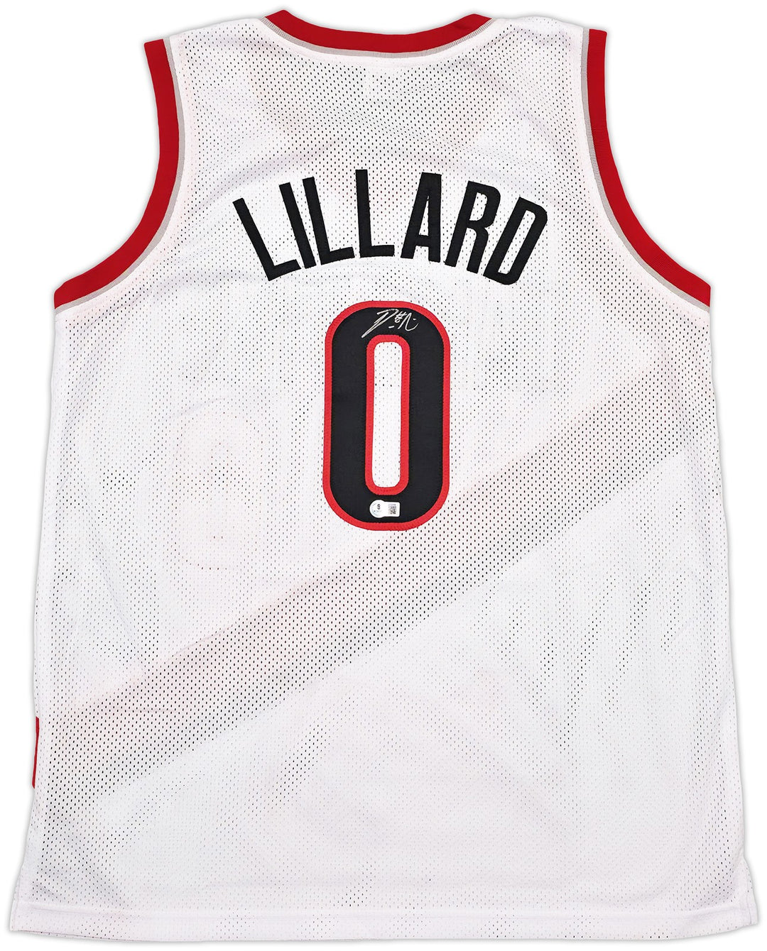 Portland Trail Blazers Damian Lillard Signed White Jersey Beckett